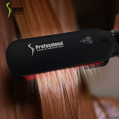 Steam Infrared Hair Straightener with Hair Straightener Treatment Vapor Hair Straightening Flat Iron