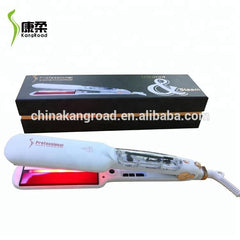 Steam Infrared Hair Straightener with Hair Straightener Treatment Vapor Hair Straightening Flat Iron