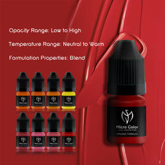 New Generation Micro Color Set Permanent Makeup Pigment Optimized Formula for Lip Blush Machine