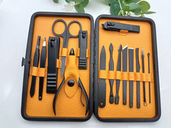 High Quality 15PCS Steel Manicure and Pedicure Set Nail Clippers Pedicure Kit for Salon Toes Beauty Equipment